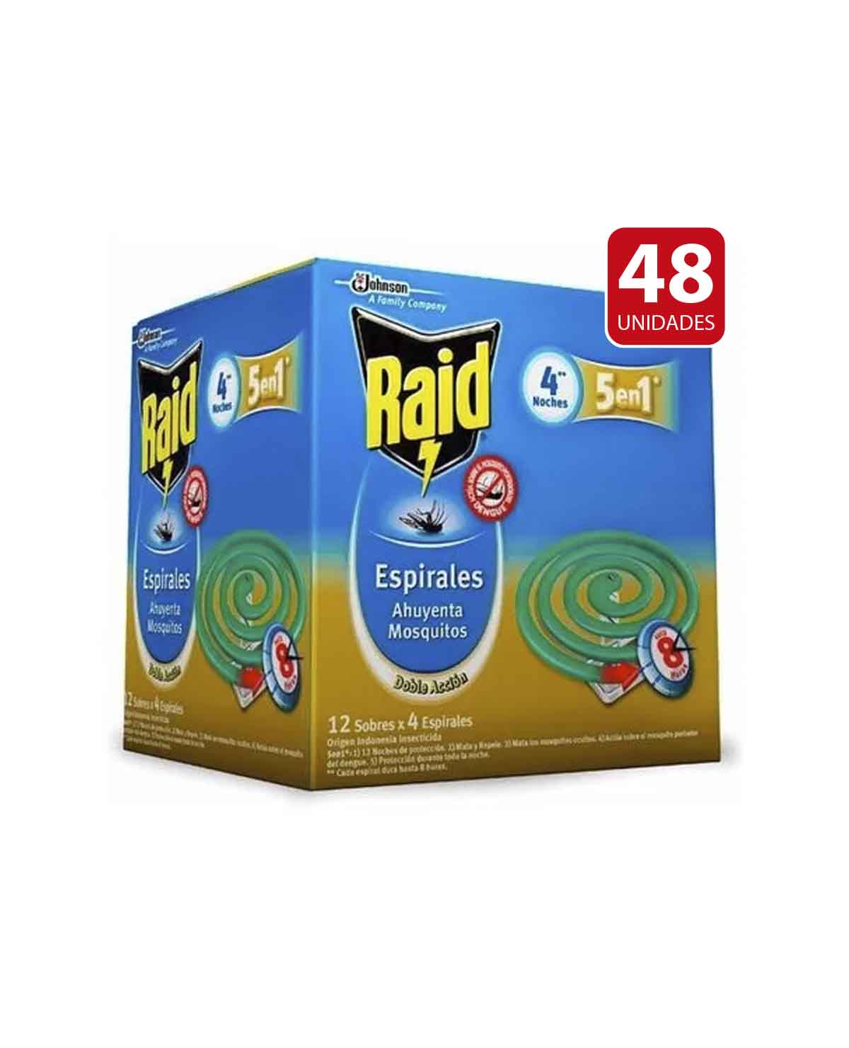 Espirales Raid Caja x 48 Un